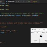 python 파이썬으로 메트로놈 구현하는 화면